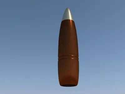 50cal bullet 3D model