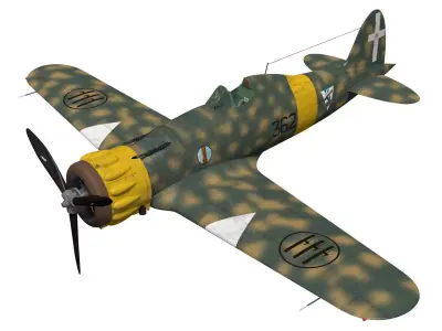 macchi mc200 saetta 3D model