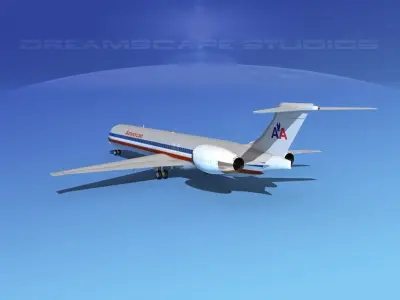 McDonnell Douglas MD-90 American 3D model