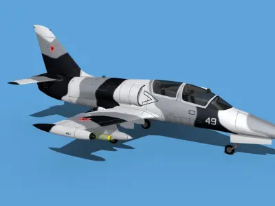 Aero Vodochody L-39C Albatross Russia 5 3D model