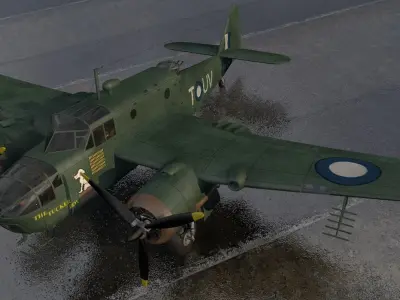 Bristol Beaufort Mk-2A 3D model