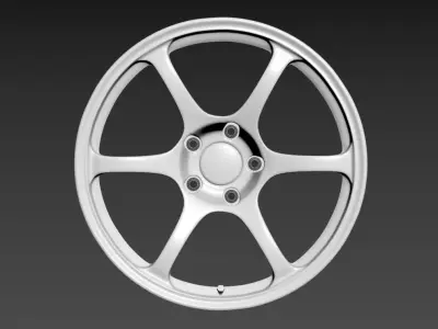 ADVAN RGII Rims Free low-poly 3D model