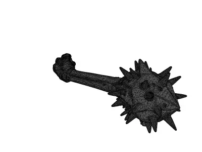 Rusty Spiked Metal Orb 3D model