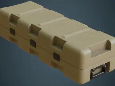 Military Case 3B Low-poly 3D model
