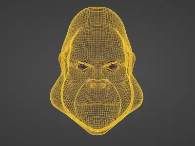 Head Sculpt gorilla 3D model