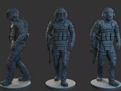 Tactical Gear GSG 9 TG1 004 3D print model