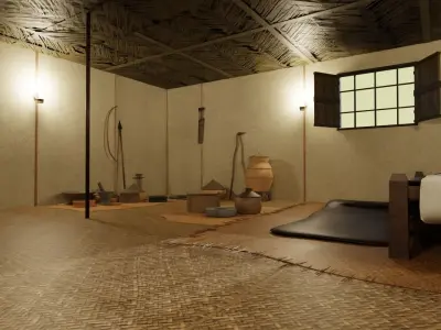 House of the Prophet Muhammad - exterior interior 3D model