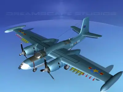 Douglas A-26K Invader Congo 3D model