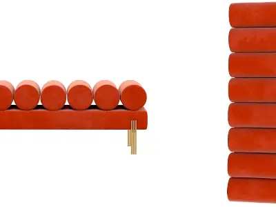 Eichholtz BENCH OXLEY Free low-poly 3D model