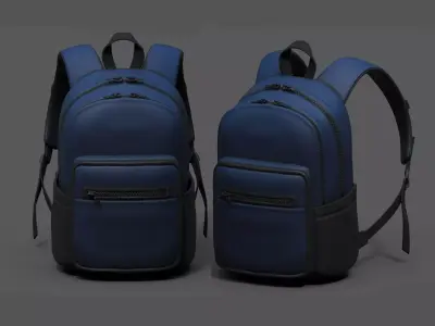 Backpack Camping Generic military human bag storqge baggage  Low-poly 3D model
