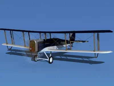 Airco DH-4 V03 US Air Mail 3D model