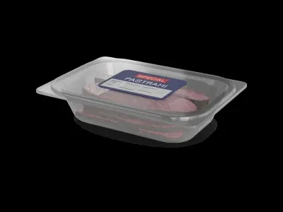 Deli sausages Pastrami 3D model