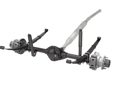 DUALLY AXLE AND DRIVESHAFT 3D model