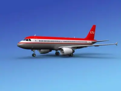 Airbus A320 LTU 3D model