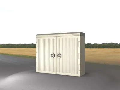 Electrical Distribution Cabinet 151 Low-poly 3D model