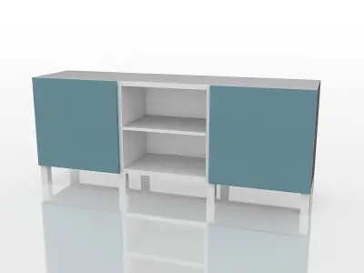 Ikea BESTA cabinet collection Free 3D model