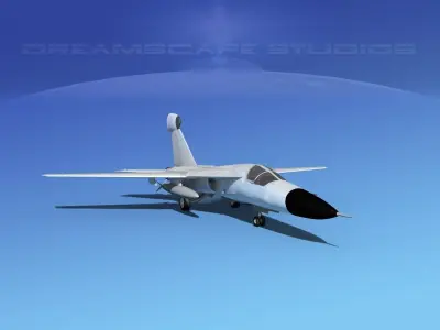 General Dynamics EF-111 Raven Bare Metal 3D model