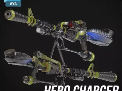 Prop - Weapon - Hero Charger - Tactical Version 3D model