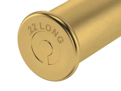 Bullet 22 LONG  Low-poly 3D model