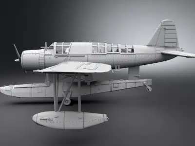 Vought OS2U Kingfisher Scale model 3D print model
