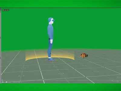 Mekong Tiger Perch Fish Low-poly 3D model