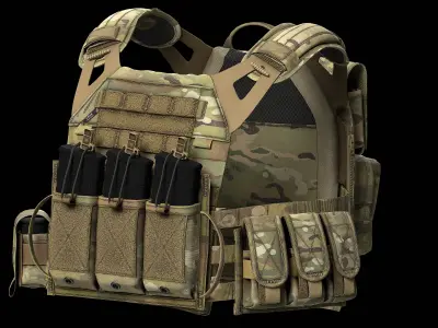 Plate Carriers CRYE JPC 2 V4 Low-poly 3D model