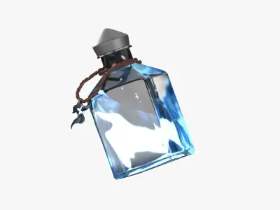 Blue Fire Spell 3D model