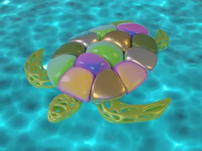 Abstract turtle 3D model 3D model