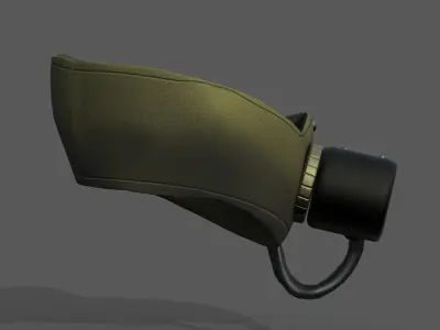 Gas mask protection scifi futuristic  Low-poly 3D model