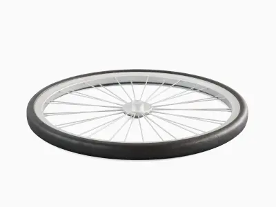 Bicycle Tire 01 Low-poly 3D model
