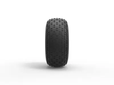 Low pressure tire 5 Scale 1 to 25 3D print model