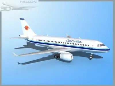 Falcon3D A319 Eurocypria Airlines 3D model