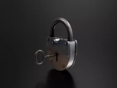 Old lock 02 3D print model