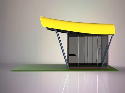 Coffee shop 3D model