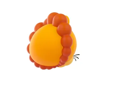 Prop143 Lion Head 3D model