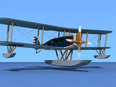 Airco DH-4 US Marines Seaplane 3D model