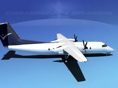 DeHavilland DHC-8-Q300 InterSky 3D model