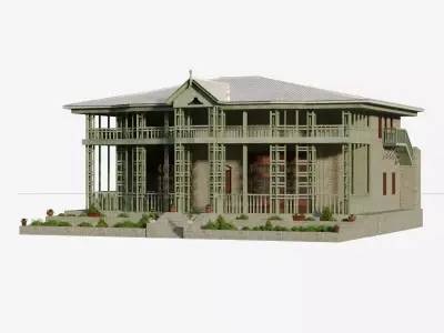ZIARAT RESIDENCY Pakistann Monument 3D model