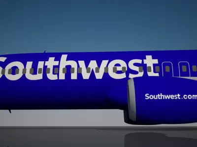 Southwest 737 MAX - 9 3D model