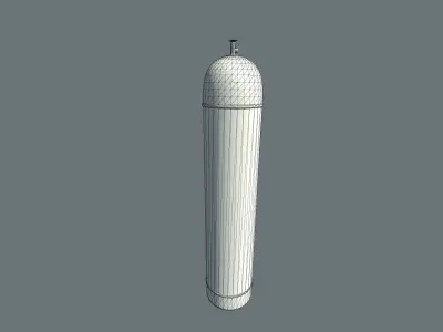 Gas bottle 3D model
