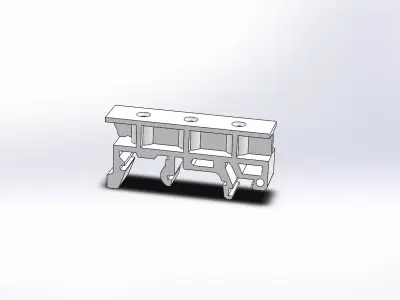 DIN Rail Mount 3D model