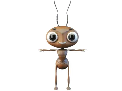 Cartoon Ant Character 3D model