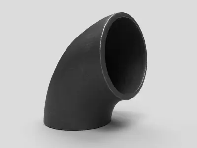 Elbow Pipe Short Radius 4 inches 3D model