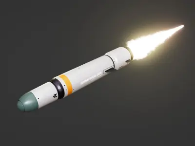 Missile  Low-poly 3D model