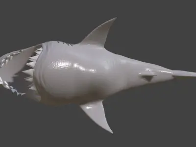 Stylised Shark Free 3D print model