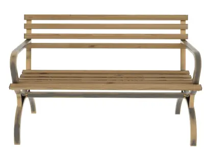 park bench 3D model purchase