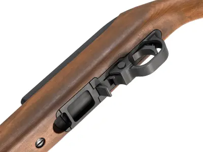 PBR Ruger 10 22 Carbine Rifle Low-poly 3D model