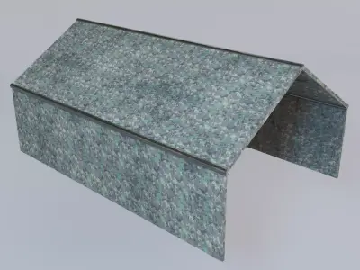 Military Tent - Game Ready - Low Poly PBR 3D Model Low-poly 3D model