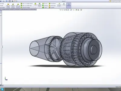 jet engine design  3D model