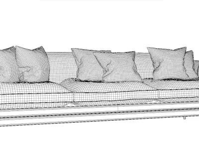leather sofa  Free 3D model